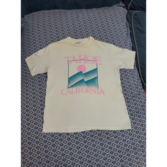 Vintage Tahoe California  T-Shirt Men's Size L 42-44 Single Stich - Picture 9 of 16